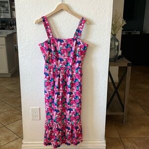 Women's Draper James Sleeveless Ruffle Hemmed Squareneck Dress